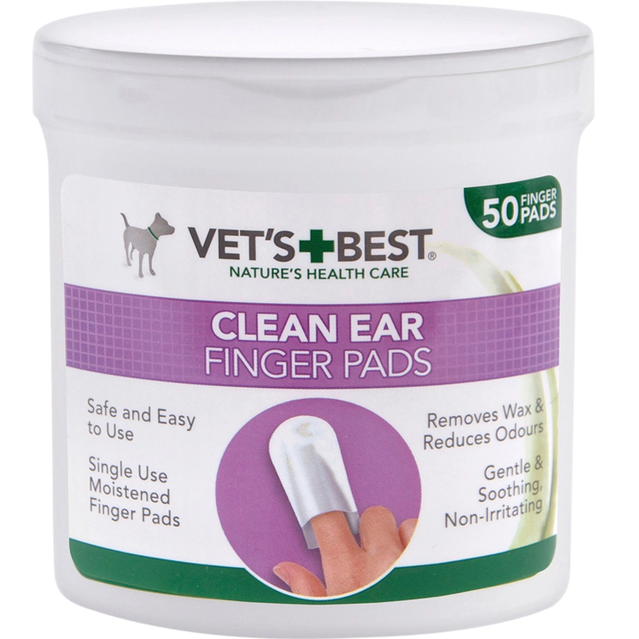 Vets Best Clean fingertut til ørepleje 50 stk
